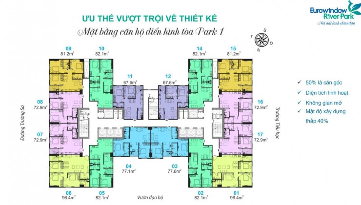 Bán nhanh 67,6m2 full nội thất 1tỷ960tr bao thuế phí sang tên